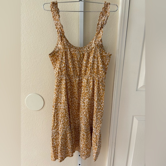 Banana Republic Yellow Patterned Sleeveless Summer Dress - Size XS - Picture 6 of 8